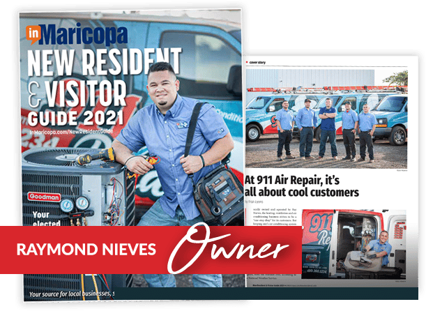 Raymond Nieves, owner of 911 Air Repair, the Maricopa AC company