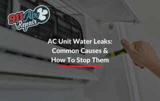 AC Unit Water Leaks: Common Causes & How To Stop Them